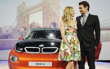 Londra, Sienna Miller e James Franco festeggiano la prima mondiale dell’elettrica BMW i3.