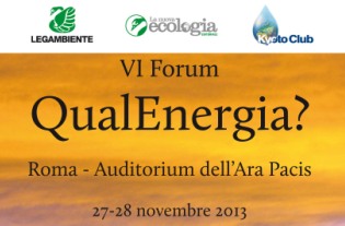 28 e 28 novembre, Roma, VI Forum Qualenergia?