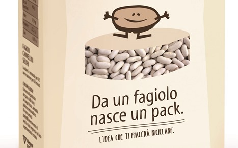 Packaging alimentari dagli scarti dei fagioli